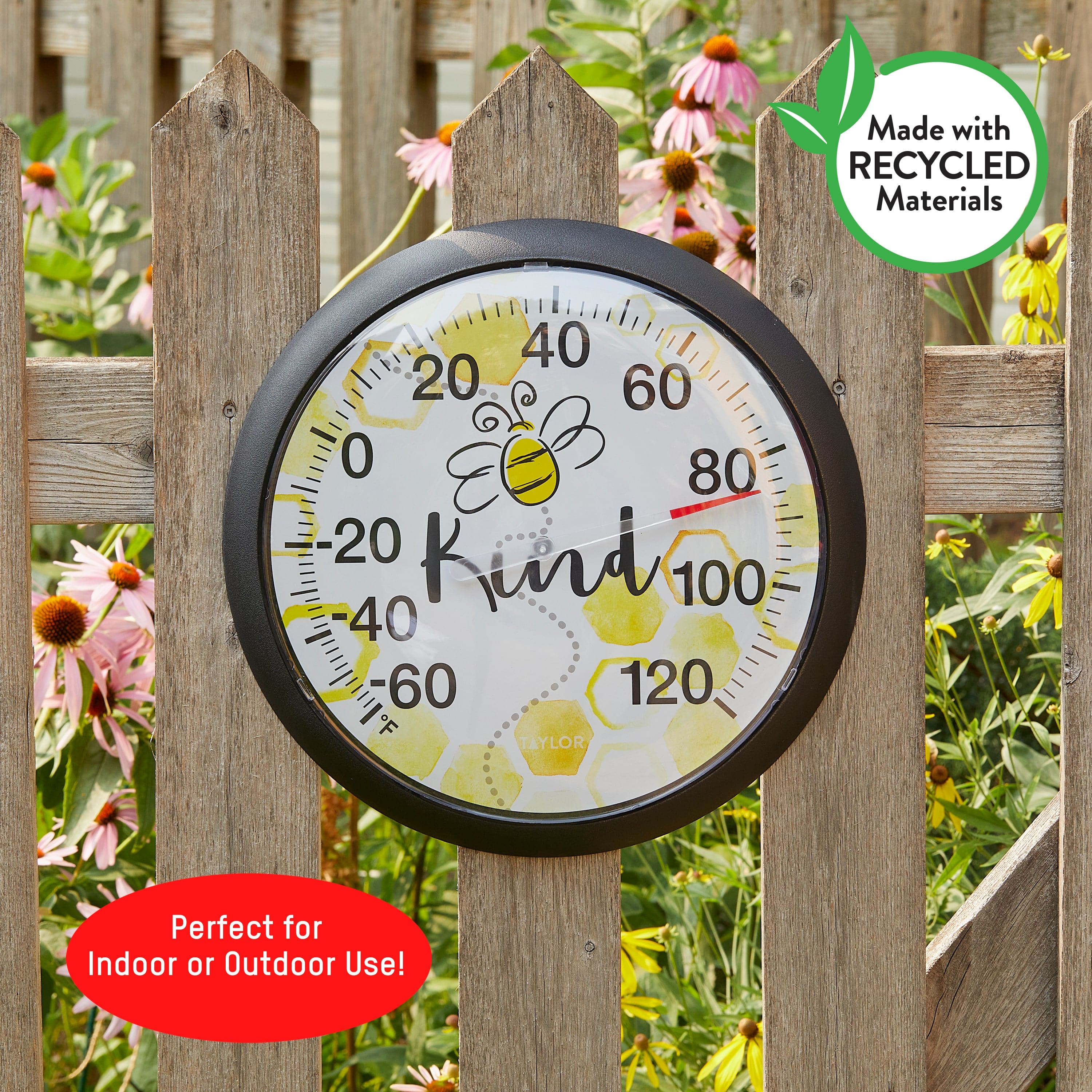13.25" Bee Kind Thermometer - Image 2