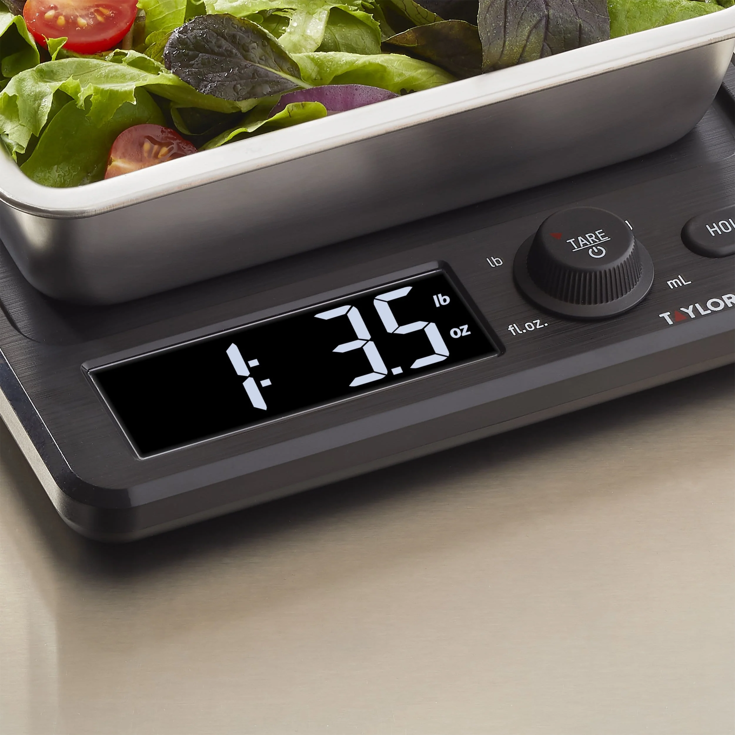 22lb Kitchen Scale with Stainless Steel Storage Container & Lid - Image 7