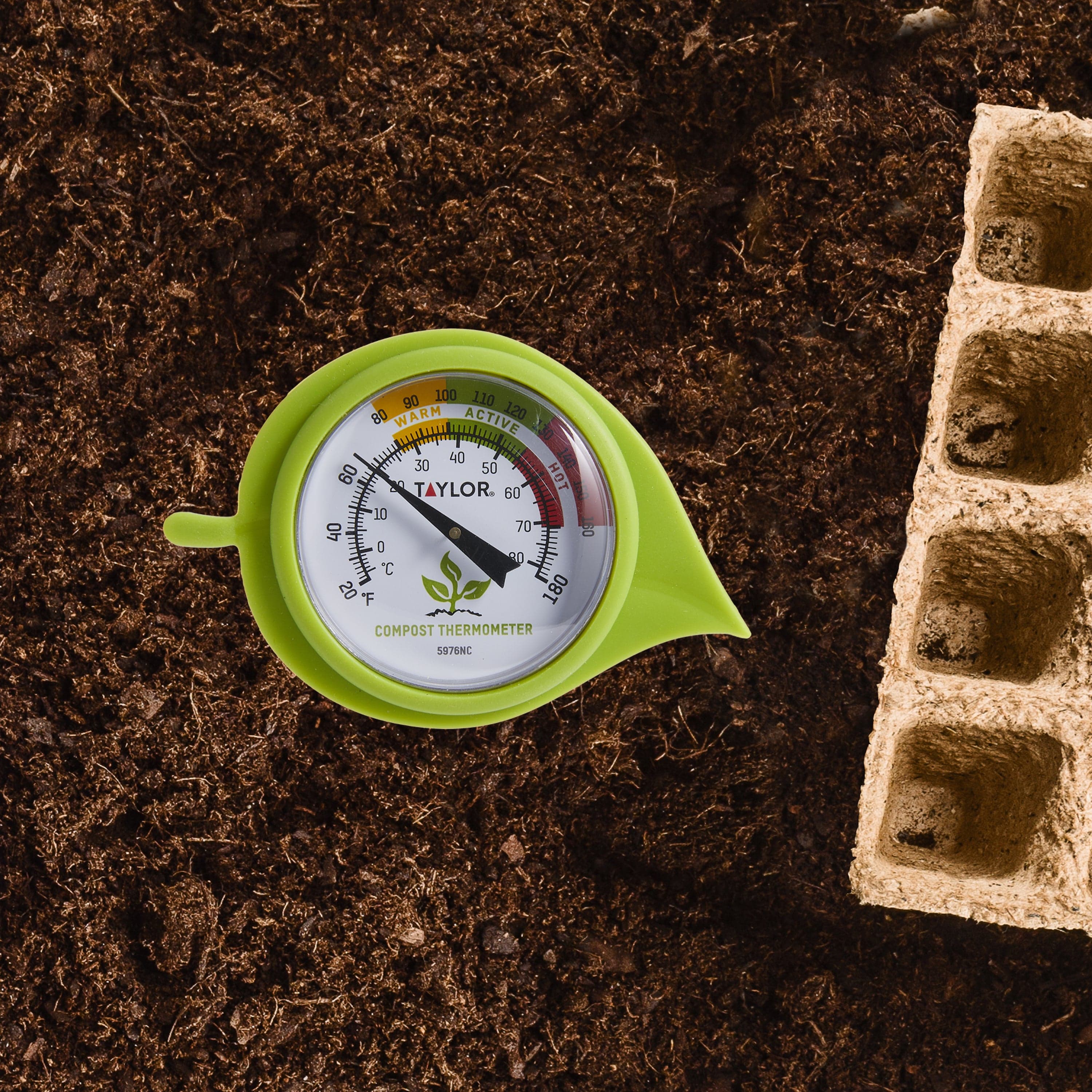 Compost Thermometer with Decorative Leaf Guard - Image 3