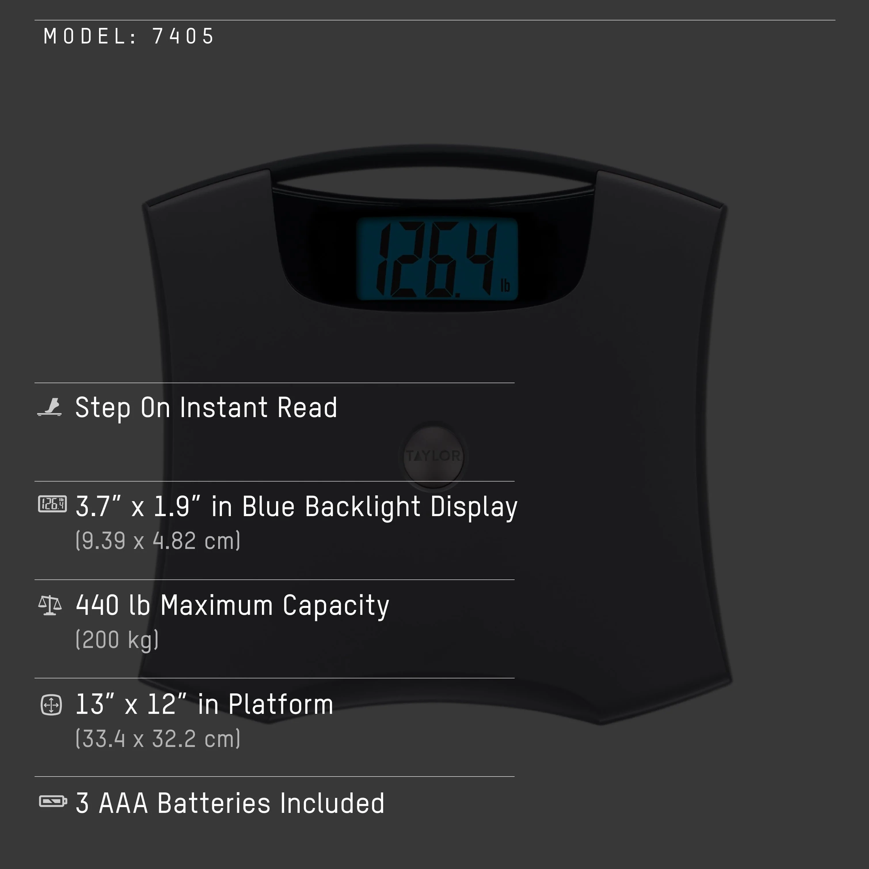 Digital Bathroom Scale with Extra Large Backlit Display - Image 4