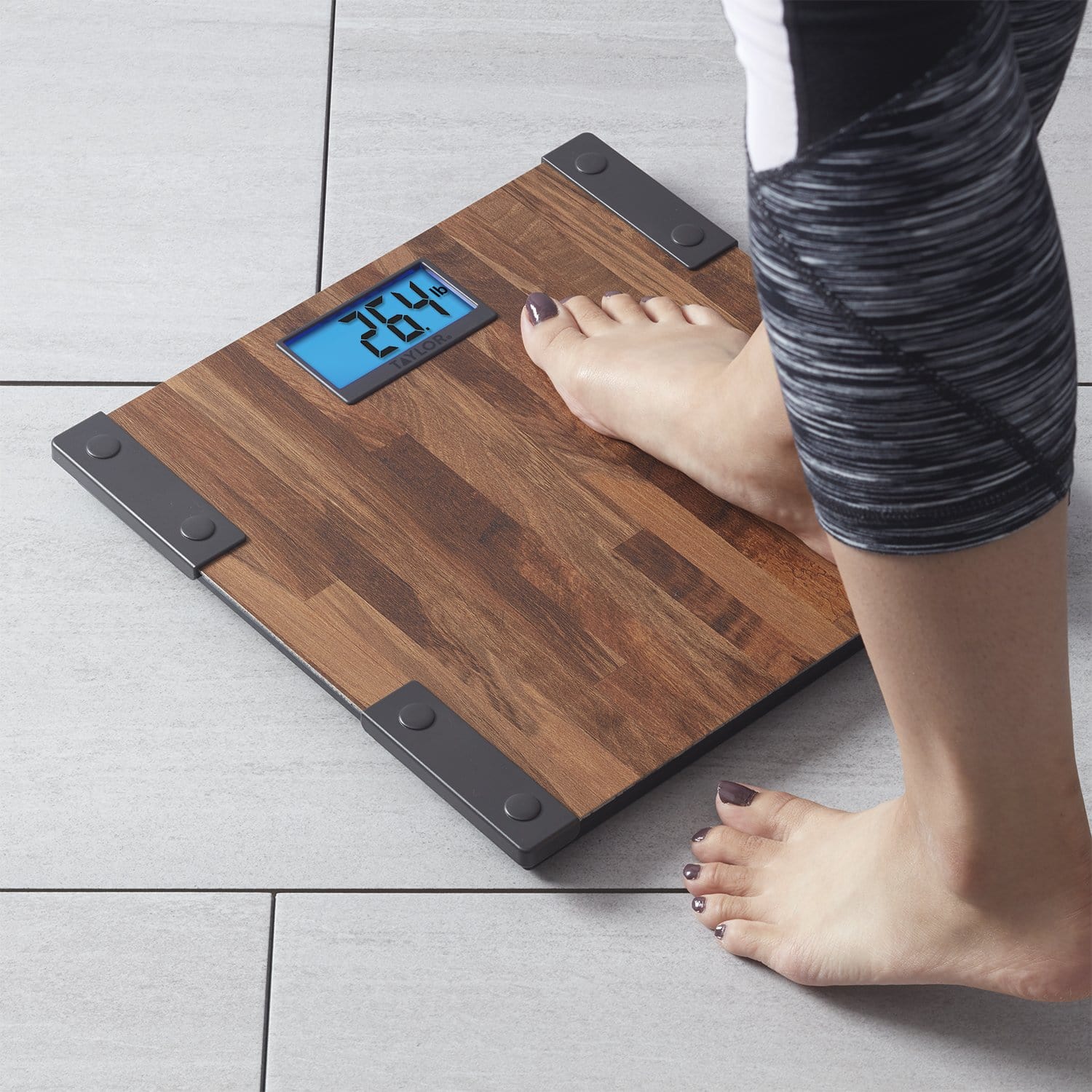 Digital Glass Bathroom Scale, Farmhouse Design - Image 3