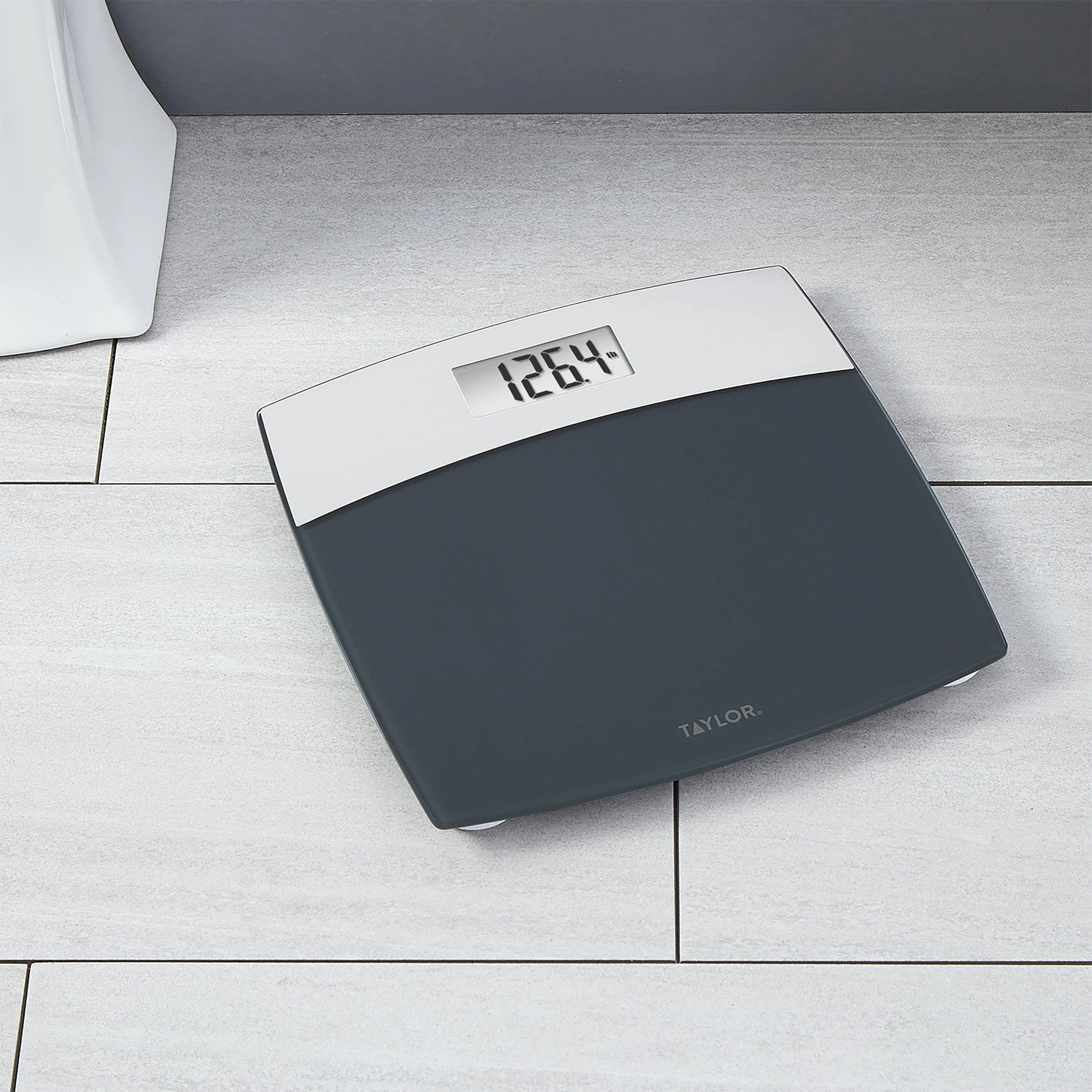 Digital Glass Scale in Grey with Brushed Stainless Steel - Image 4