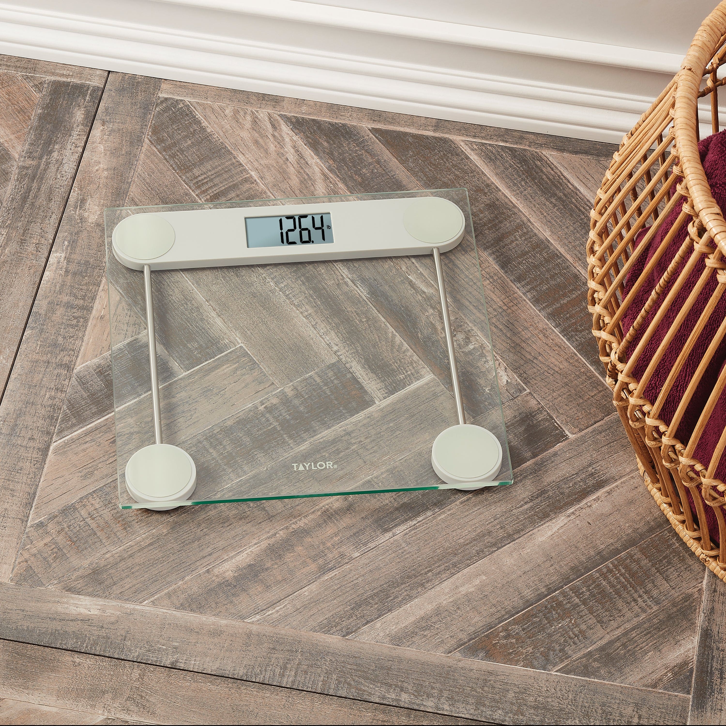 Digital Glass Scale with Clear Metal Accents - Image 2