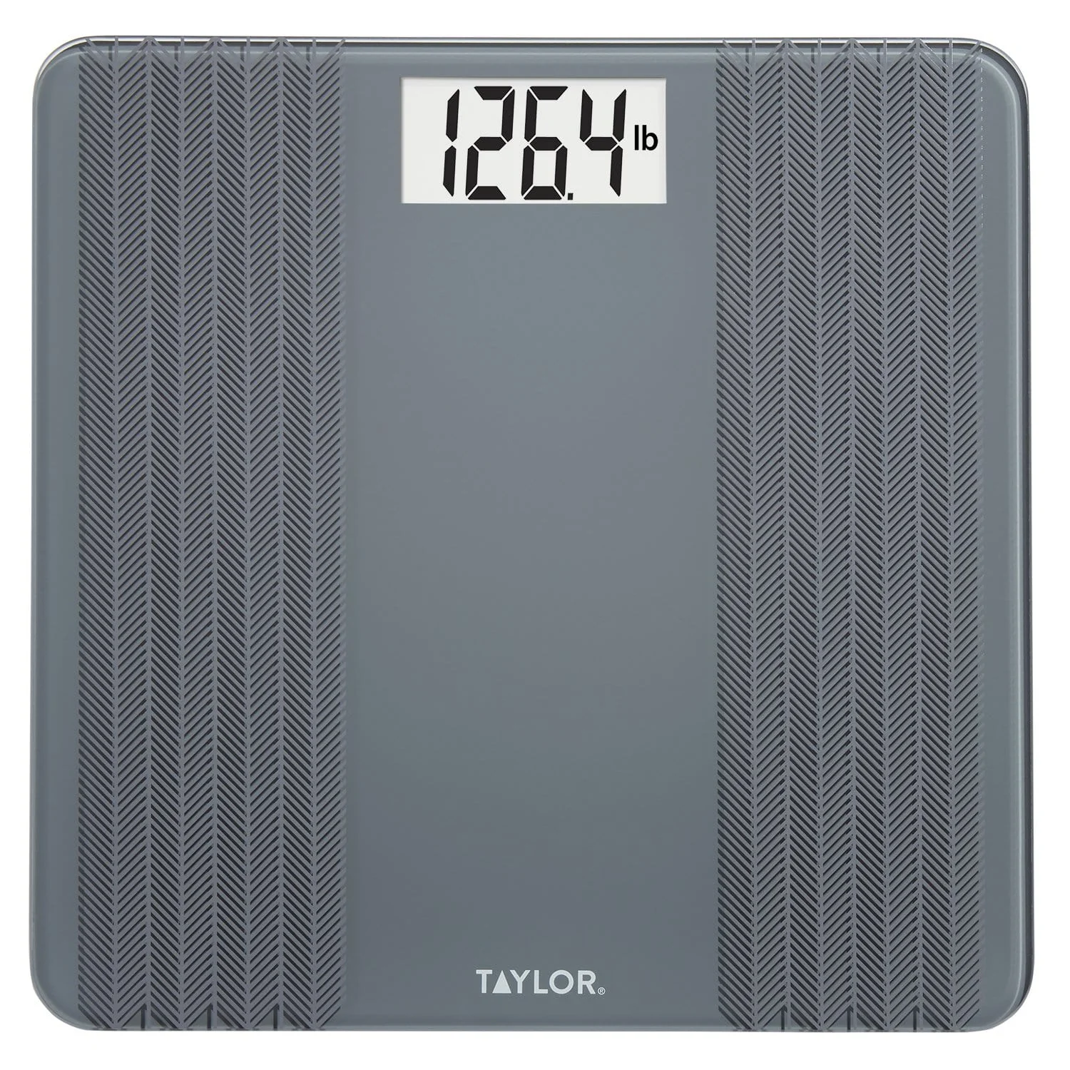 Digital Glass Scale with Textured Herringbone Design