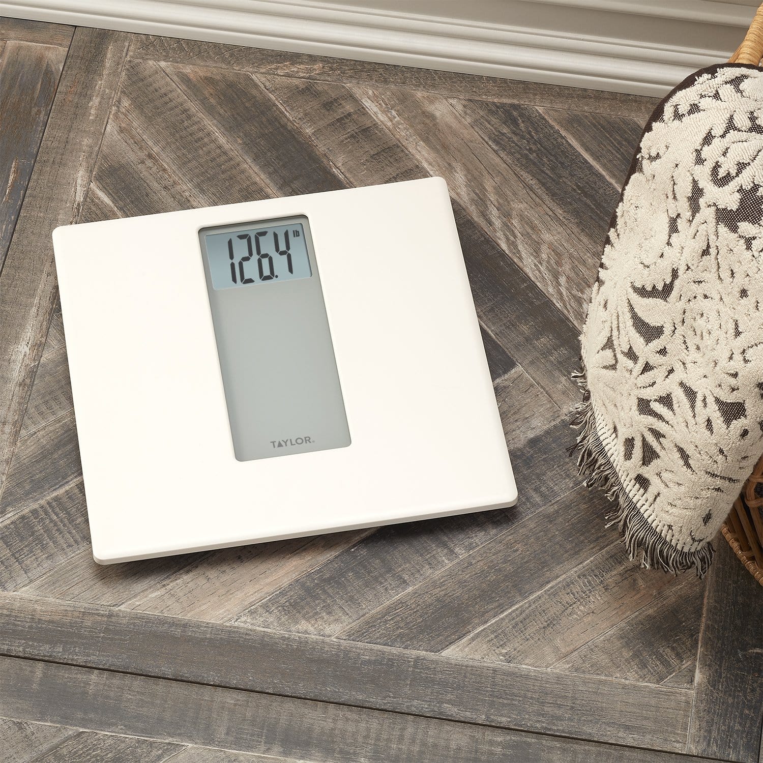 Digital White/Grey Bathroom Scale - Image 2