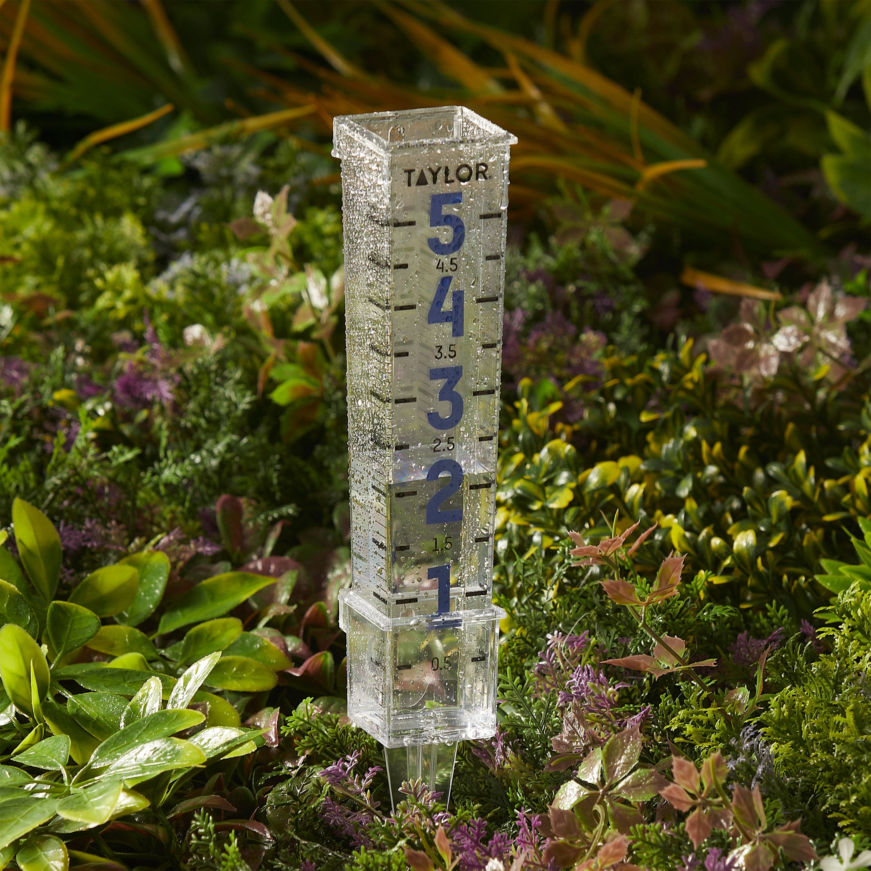Metallic Numbers Rain Gauge - Image 2