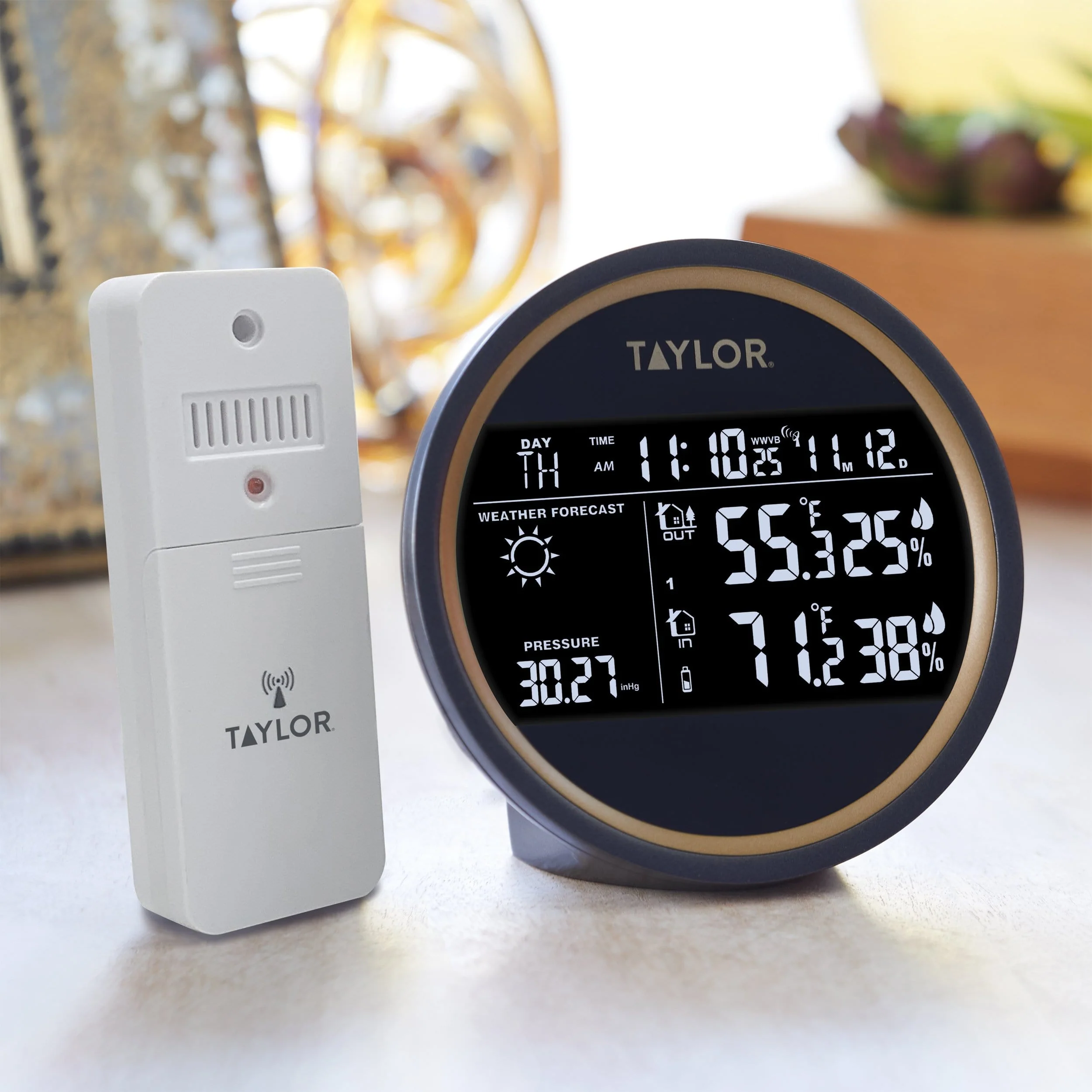Digital Round Weather Forecaster with LED - Image 25