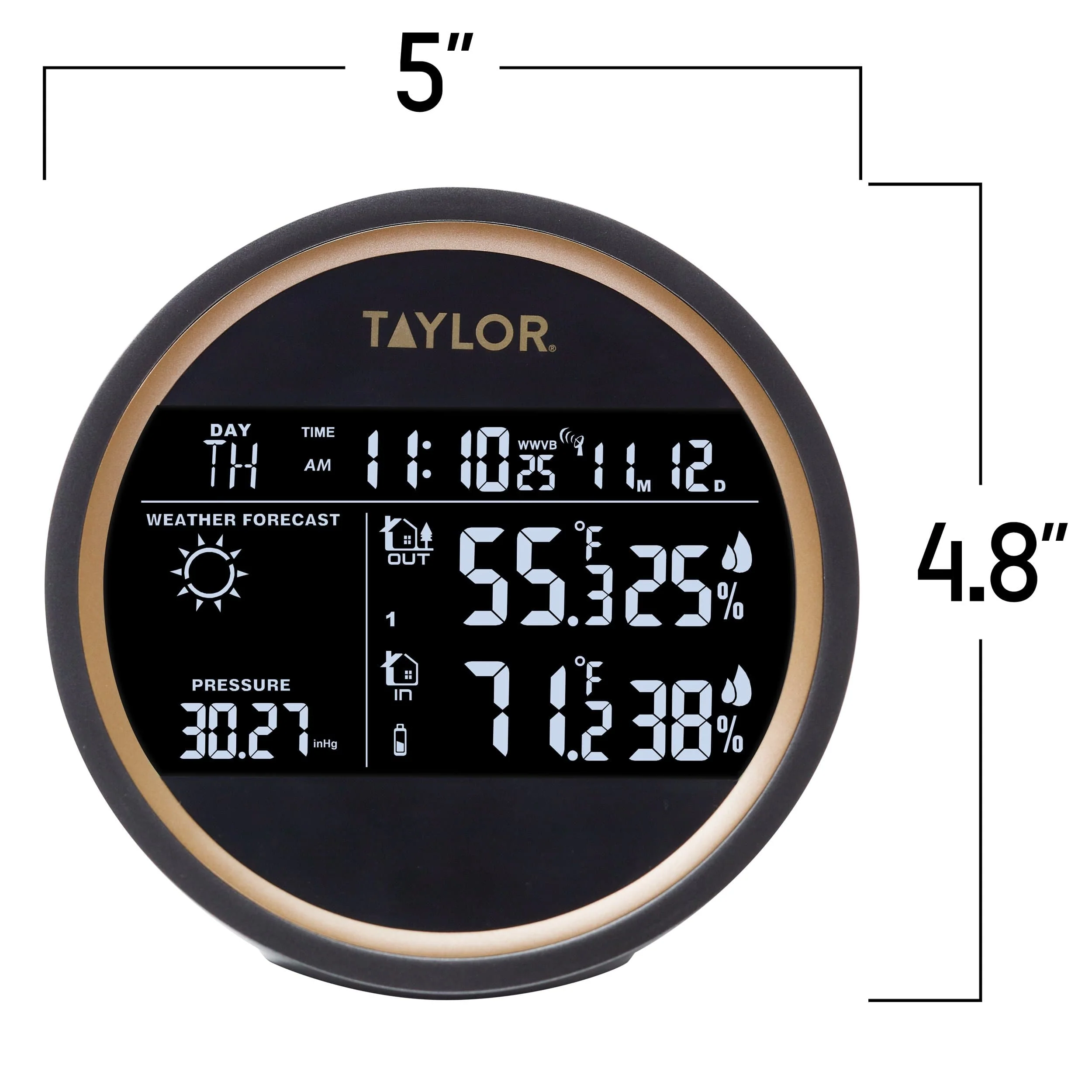 Digital Round Weather Forecaster with LED - Image 26