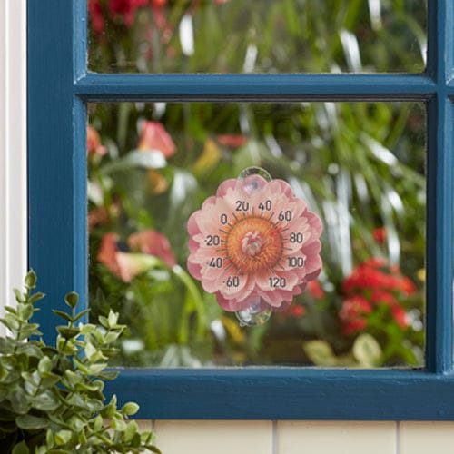 Silicone Suction Cup Thermometer, Pink Peony - Image 3