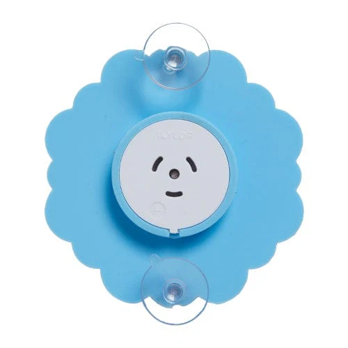 Silicone Suction Cup Thermometer, Blue Daisy - Image 2