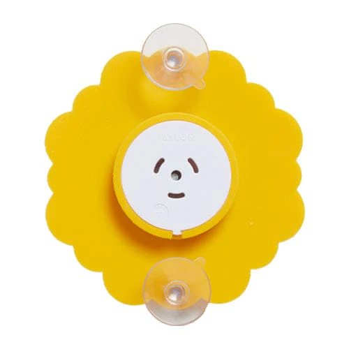 Silicone Suction Cup Thermometer, Yellow Sunflower - Image 2