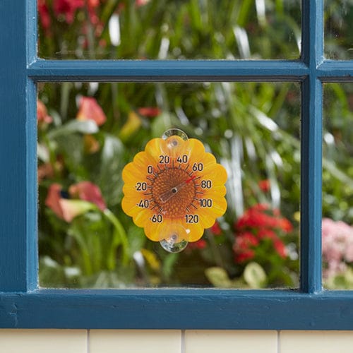 Silicone Suction Cup Thermometer, Yellow Sunflower - Image 3