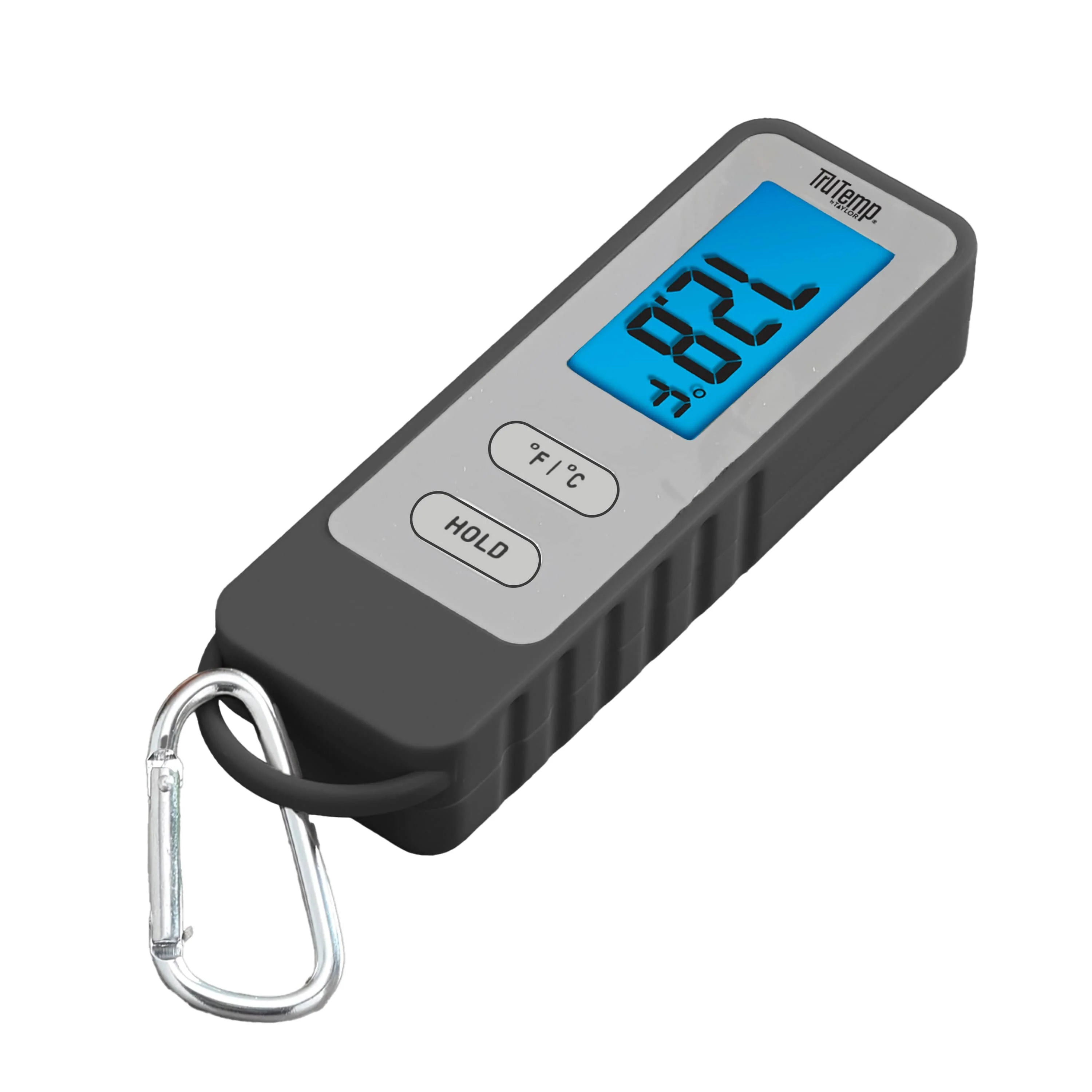 TruTemp Compact Digital Folding Meat Thermometer with Carabiner Clip - Image 4